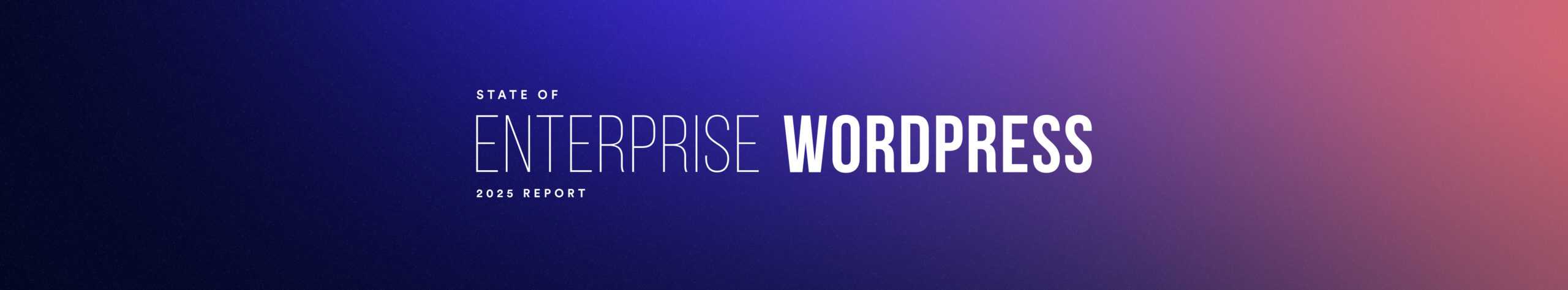 State of Enterprise WordPress report, produced by Big Bite